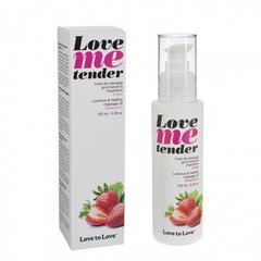 Масажне масло Love To Love Me Tender Strawberry 100 мл купити в sex shop Sexy