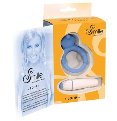 Ерекційне кільце з вібрацією Smile Loop Vibr. Ring Blue купити в sex shop Sexy