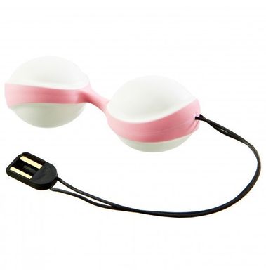 Вібро-кульки керовані смартфоном Vibratissimo Duoball Charger White / Pink купити в sex shop Sexy
