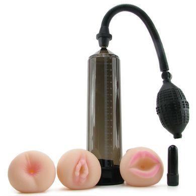 Вакуумная помпа для пениса Pump Worx Travel Trio Pump Set купить в sex shop Sexy