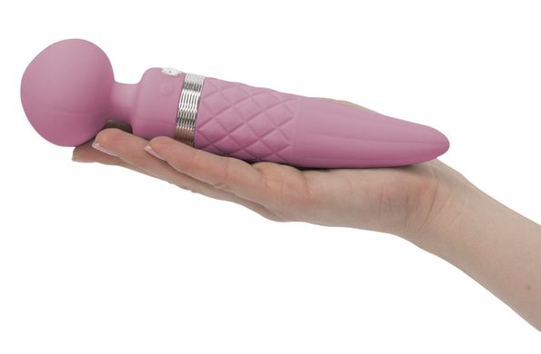 Роскошный вибромассажер PILLOW TALK - Sultry Pink с кристаллом Сваровски купити в sex shop Sexy