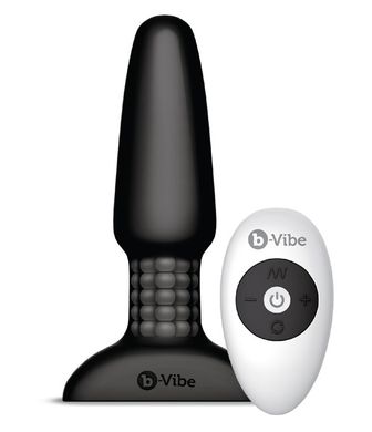 Анальная пробка с ДУ B-Vibe Rimming Plug Black Vibrator купить в sex shop Sexy