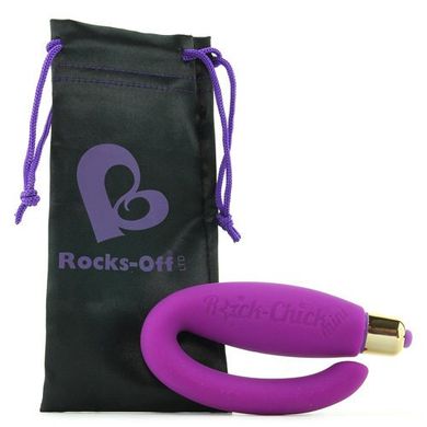 Вибратор для точки G и клитора Rocks Off Rock-Chick Mini Violet купить в sex shop Sexy