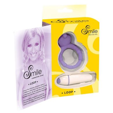 Эрекционное кольцо с вибрацией Smile Loop Vibr. Ring Purple купить в sex shop Sexy