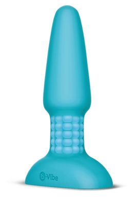 Анальная пробка с ДУ B-Vibe Rimming Plug Blue Vibrator купить в sex shop Sexy