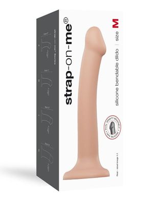 Трехслойный фаллоимитатор Strap-On-Me Dual Density Dildo Flesh M купить в sex shop Sexy