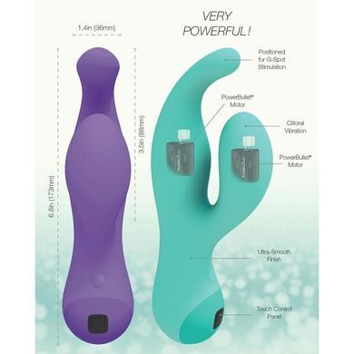 Вибратор с сенсорным управлением Touch by SWAN - Solo Teal купити в sex shop Sexy