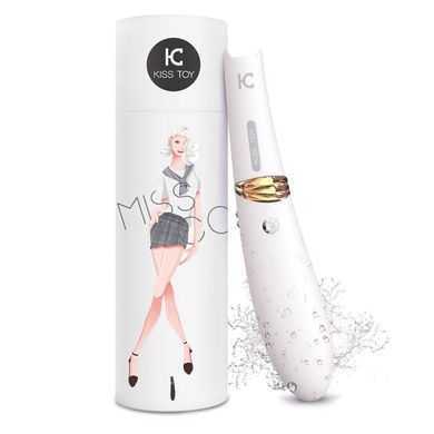 Вакуумний стимулятор з вібрацією KissToy Miss CC White, можна використовувати як вібратор, діаметр 36м купити в sex shop Sexy