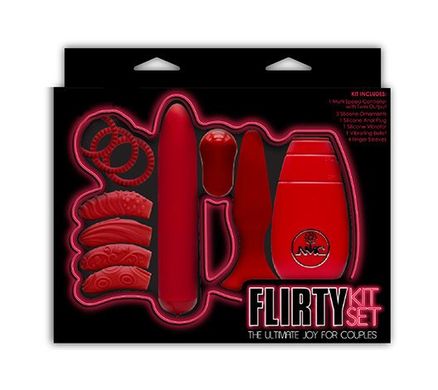 Набор секс игрушек Flirty Kit Set Red купить в sex shop Sexy