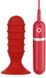 Анальна вібро-пробка Menzstuff Ribbed Torpedo Vibr. 4Inch Red купити в секс шоп Sexy