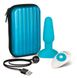 Анальна пробка з ДУ B-Vibe Rimming Plug Blue Vibrator купити в секс шоп Sexy