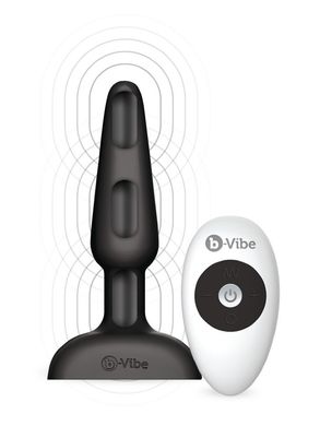Анальна пробка з ДУ B-Vibe Trio Plug Black купити в sex shop Sexy