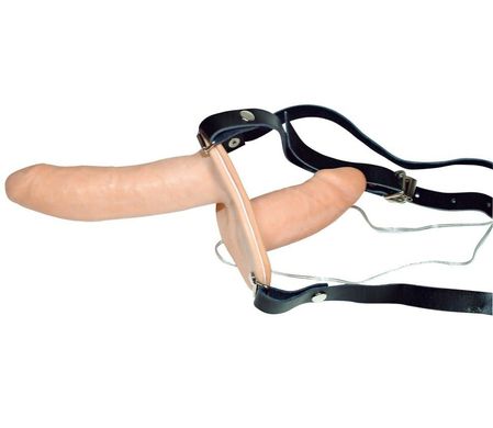 Подвійний страпон з вібрацією Strap-On Duo купити в sex shop Sexy