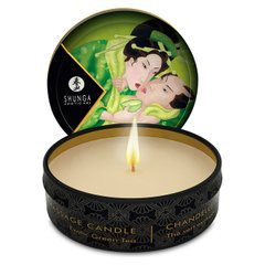 Массажная свеча Shunga MINI MASSAGE CANDLE - Exotic Green Tea (30 мл) купити в sex shop Sexy