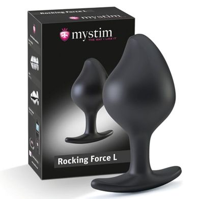 Силіконова анальна пробка Mystim Rocking Force L для електростимулятора, діаметр 4,7см купити в sex shop Sexy