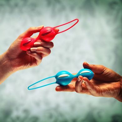Вагінальні кульки Smartballs Duo Fun Factory Синій / Білий купити в sex shop Sexy