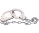 Металлические наручники на длинной цепи Chrome Hand Cuffs 48,3 см купить в секс шоп Sexy