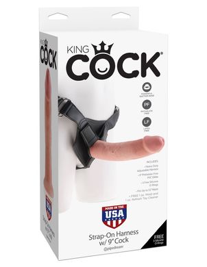 Страпон King Cock Strap-On Harness 9 Cock Flesh купити в sex shop Sexy