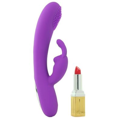 Перезаряджається вібратор Embrace Massaging Rabbit Purple купити в sex shop Sexy