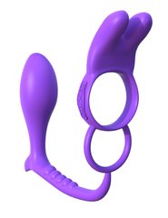Эрекционное виброкольцо с анальным стимулятором Ass-Gasm Vibrating Rabbit купить в sex shop Sexy