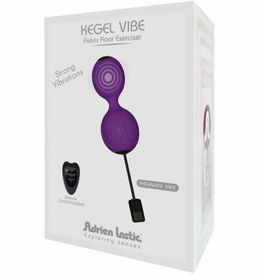 Вагинальные шарики с вибрацией Adrien Lastic Kegel Vibe Purple купити в sex shop Sexy