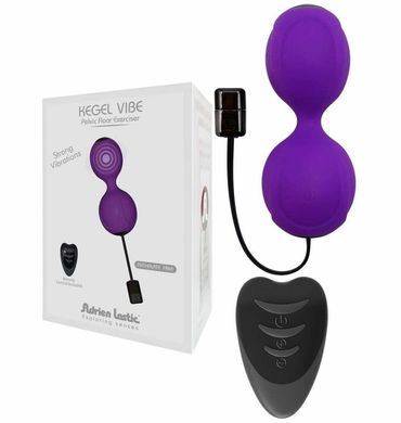 Вагинальные шарики с вибрацией Adrien Lastic Kegel Vibe Purple купити в sex shop Sexy