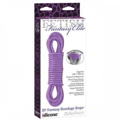 Силіконовий шнур для бандажа Fetish Fantasy Elite Silicone Bondage Rope Purple купити в sex shop Sexy