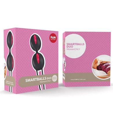 Вагінальні кульки Smartballs Duo Fun Factory Чорний / Рожевий купити в sex shop Sexy