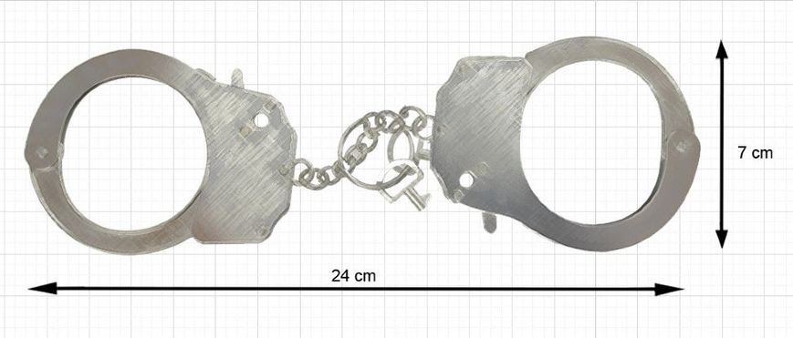 Металеві наручники з пір'ям Adrien Lastic Handcuffs Білий купити в sex shop Sexy