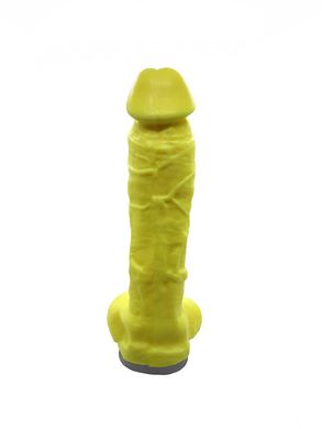 Крафтовое мыло-член с присоской Чистый Кайф Yellow size XL купить в sex shop Sexy