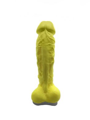 Крафтовое мыло-член с присоской Чистый Кайф Yellow size XL купити в sex shop Sexy
