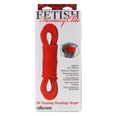 Силиконовый шнур для бандажа Fetish Fantasy Elite Silicone Bondage Rope Red купить в sex shop Sexy