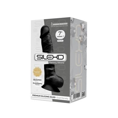 Фаллоимитатор Silexd Johnny Black (Premium Silicone Dildo MODEL 1 size 7") купить в sex shop Sexy