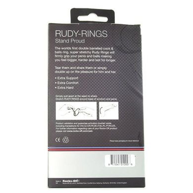 Эрекционные кольца Rocks Off Rudy-Rings Black купить в sex shop Sexy