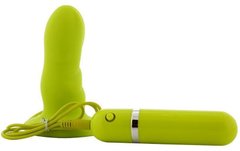 Анальная вибро-пробка Purrfect Silicone 10 Function Plug Green купить в sex shop Sexy