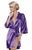 Фиолетовый сатиновый халатик DKaren купить в sex shop Sexy
