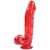 Фалоімітатор Jelly Jewels Cock and Balls with Suction Cup Red купити в sex shop Sexy