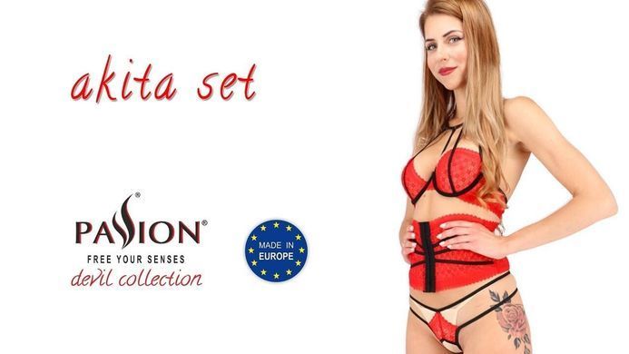 AKITA SET red XXL/XXXL - Passion Exclusive купить в sex shop Sexy