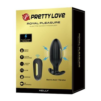 Анальная пробка Pretty Love ROYAL PLEASURE с вибрацией, электро стимуляцией и дистанционным управлением купить в sex shop Sexy