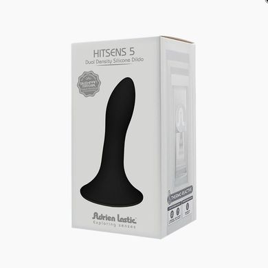 Дилдо з присоскою Adrien Lastic Hitsens 5 Black, відмінно для страпона, діаметр 2,4см, довжина 13см купити в sex shop Sexy