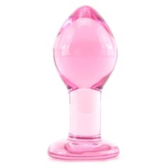 Скляна анальна пробка Crystal Pink Large купити в sex shop Sexy