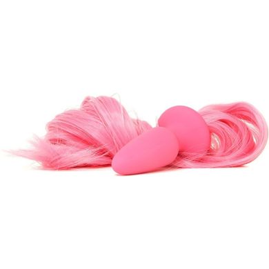 Анальная пробка с хвостиком Unicorn Tails Pastel Pink купить в sex shop Sexy