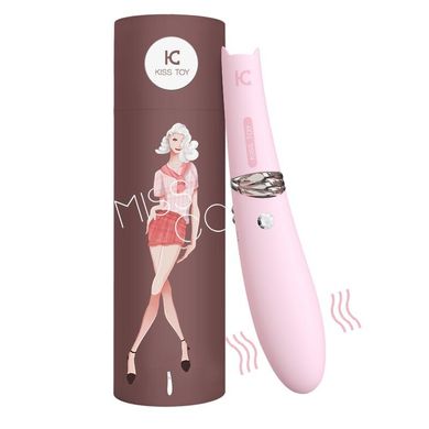 Вакуумний стимулятор з вібрацією KissToy Miss CC Pink, можна використовувати як вібратор, діаметр 36мм купити в sex shop Sexy