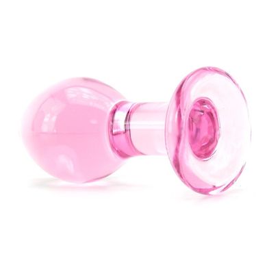 Стеклянная анальная пробка Crystal Pink Large купить в sex shop Sexy