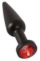 Анальна пробка Aluminium Plug Gem Red / Black купити в sex shop Sexy