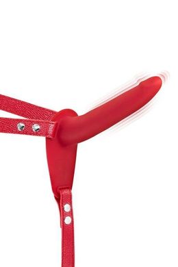Страпон з вібрацією Fetish Tentation Vibrating Strap-On with Dildo Red купити в sex shop Sexy