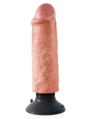 Реалістичний вібратор King Cock 6 Vibrating Cock Flesh купити в sex shop Sexy