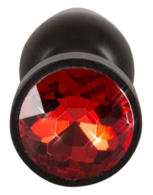 Анальна пробка Aluminium Plug Gem Red / Black купити в sex shop Sexy