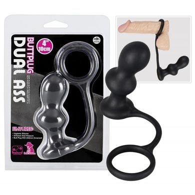 Анальная пробка с эрекционным кольцом Dual Ass купить в sex shop Sexy