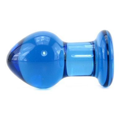 Стеклянная анальная пробка Crystal Blue Small купить в sex shop Sexy